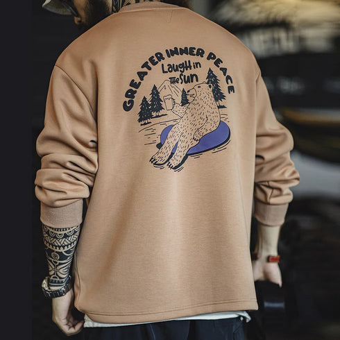 Casual 3D Letter Print Sweater